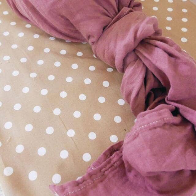 Tansy (Dusty Rose) Bamboo Muslin Wrap - Bubba Bump