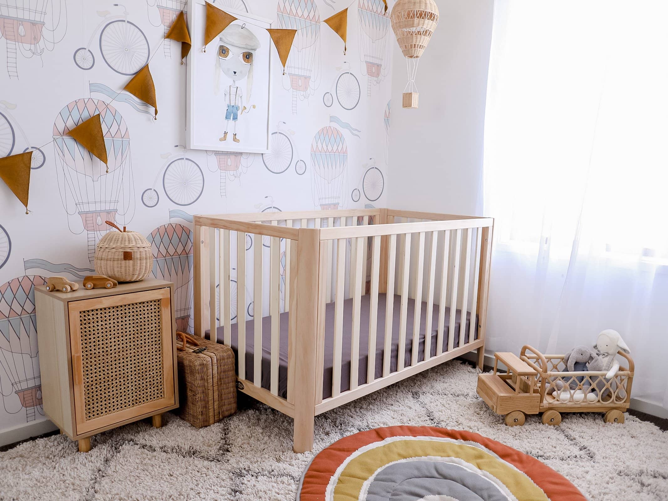 Storm Fitted Organic Cot Sheet - Bubba Bump