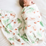 Woodland Bamboo Muslin Wrap - Bubba Bump