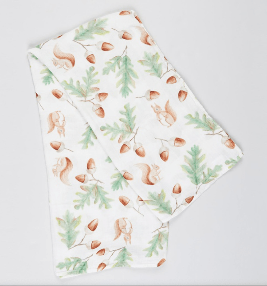 Woodland Bamboo Muslin Wrap - Bubba Bump