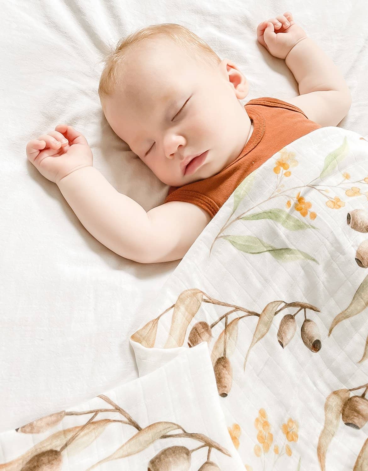 Gumnut Bamboo Muslin Wrap - Bubba Bump