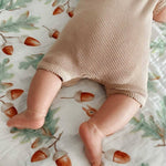 Woodland Bamboo Muslin Wrap - Bubba Bump