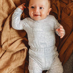 Cocoa Bamboo Muslin Wrap - Bubba Bump