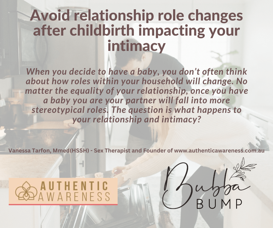 Avoid relationship role changes after childbirth impacting your intimacy - Bubba Bump