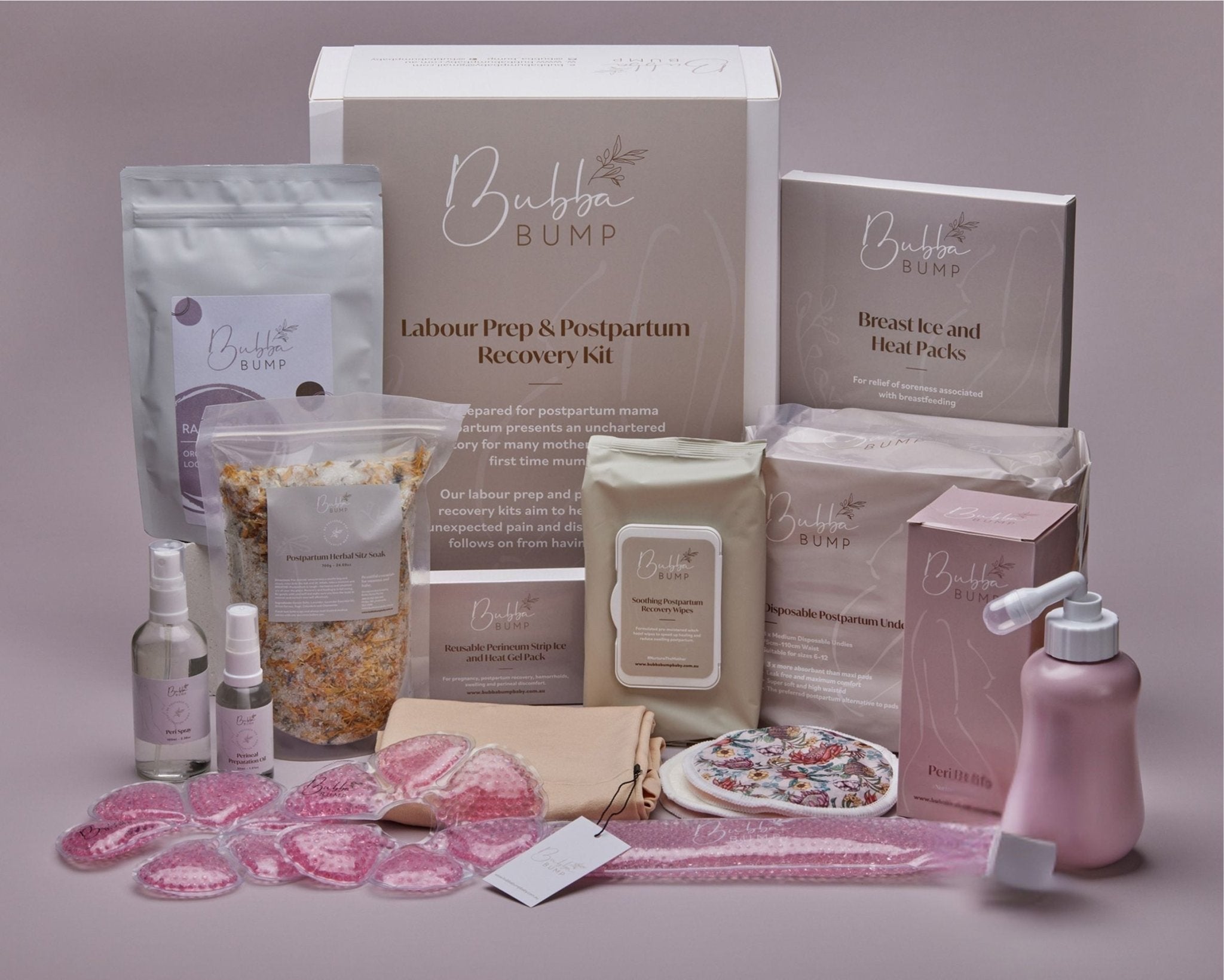 Labour Prep & Postpartum Recovery Kits Australia | Bubba Bump Baby