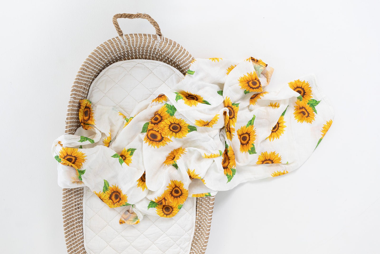 Sunflower Organic Bamboo Muslin Wrap - Bubba Bump