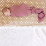 Tansy (Dusty Rose) Bamboo Muslin Wrap - Bubba Bump