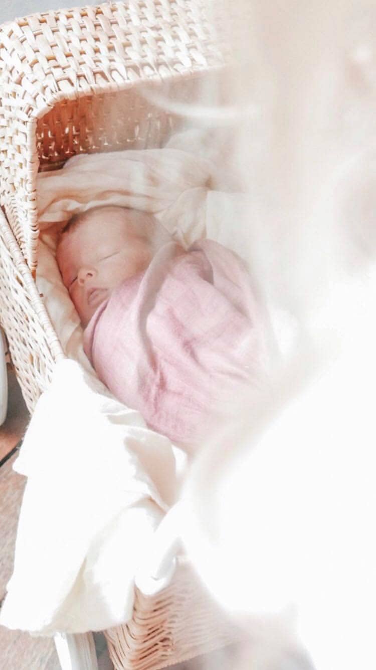 Tansy (Dusty Rose) Bamboo Muslin Wrap - Bubba Bump