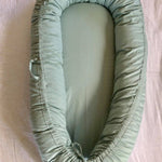 Duck Egg Blue Organic Baby Lounge - Bubba Bump