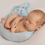 Deep Blue Sea Organic Bamboo Muslin Wrap - Bubba Bump
