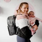 Charcoal Backpack Change Bag - Bubba Bump