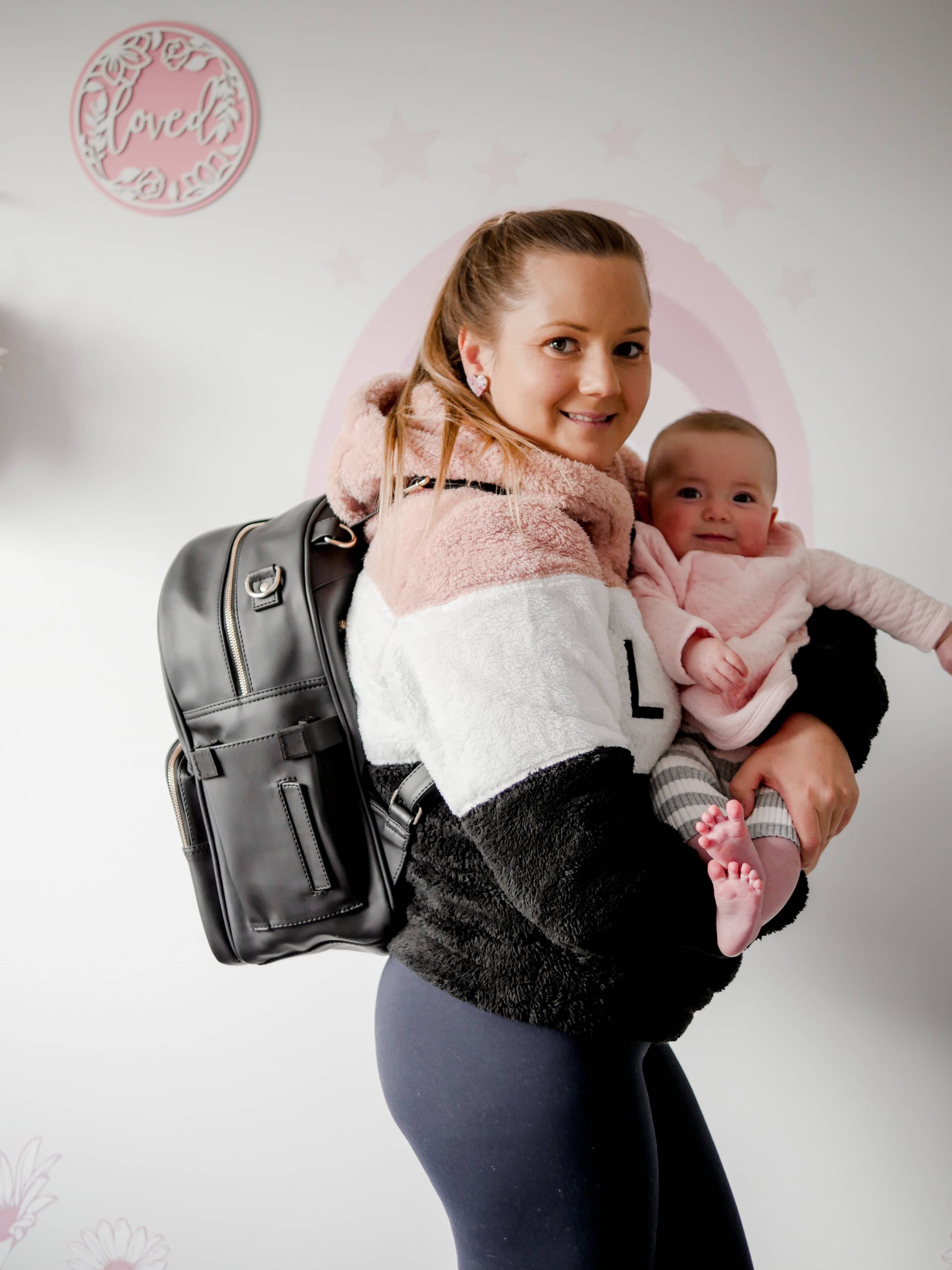 Charcoal Backpack Change Bag - Bubba Bump