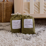 Olive Fitted Organic Bassinet Sheet/ Change Mat Cover - Bubba Bump