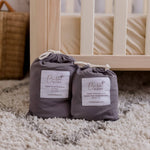 Storm Fitted Organic Bassinet Sheet/ Change Mat Cover - Bubba Bump