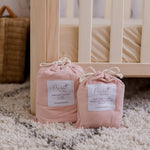Blush Fitted Organic Bassinet Sheet/ Change Mat Cover - Bubba Bump