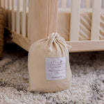Oatmeal Fitted Organic Cot Sheet - Bubba Bump