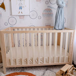 Oatmeal Fitted Organic Cot Sheet - Bubba Bump