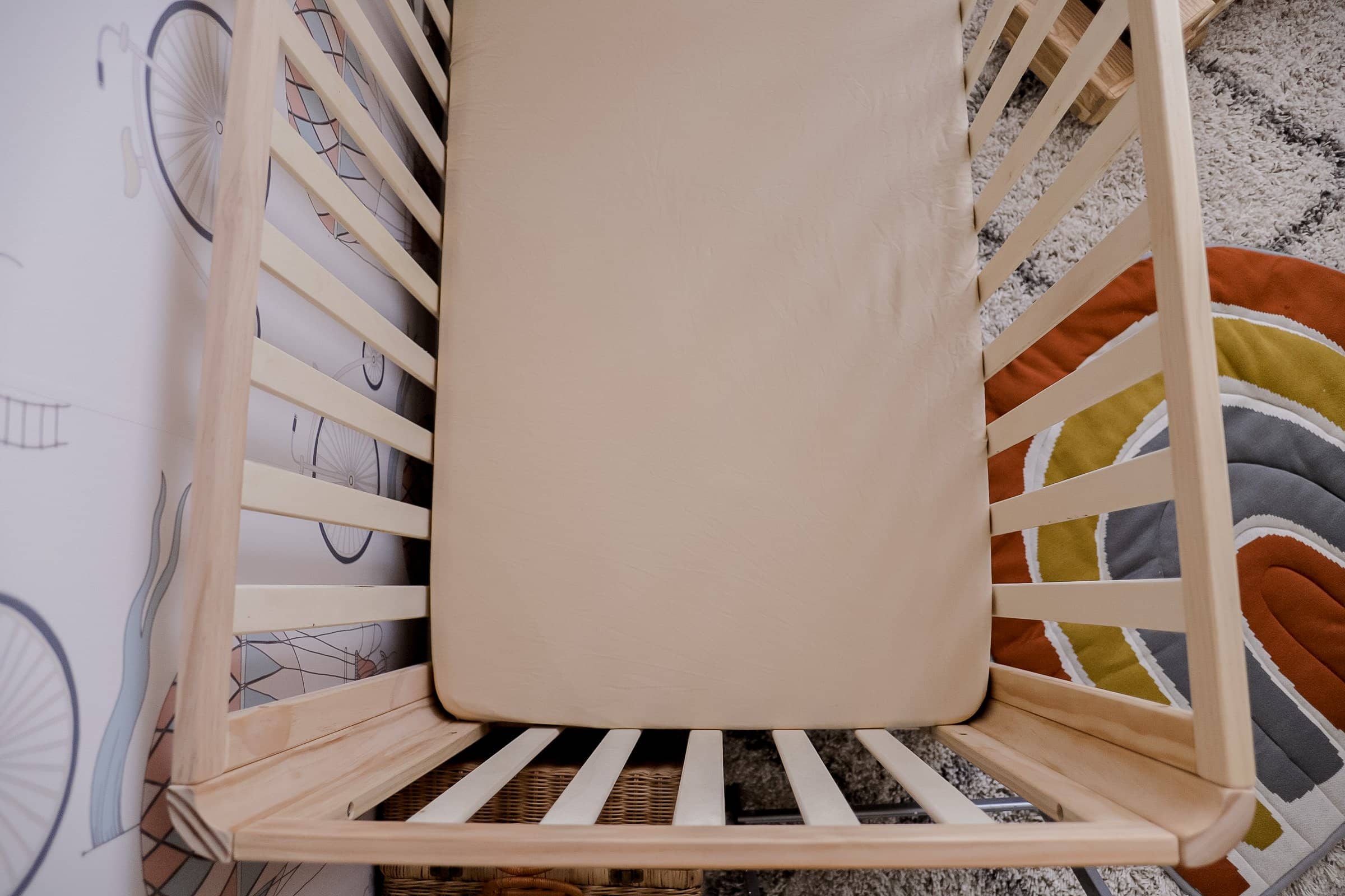 Oatmeal Fitted Organic Cot Sheet - Bubba Bump