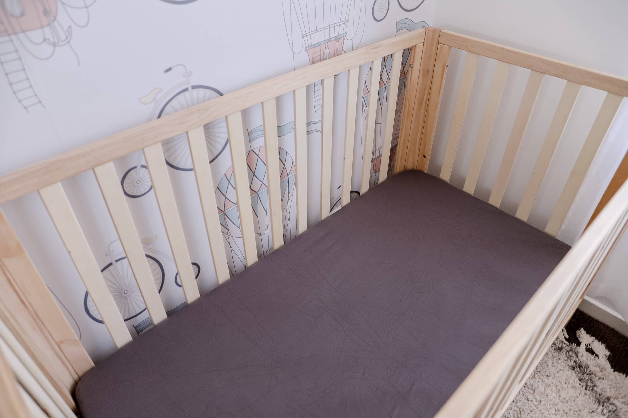 Storm Fitted Organic Cot Sheet - Bubba Bump