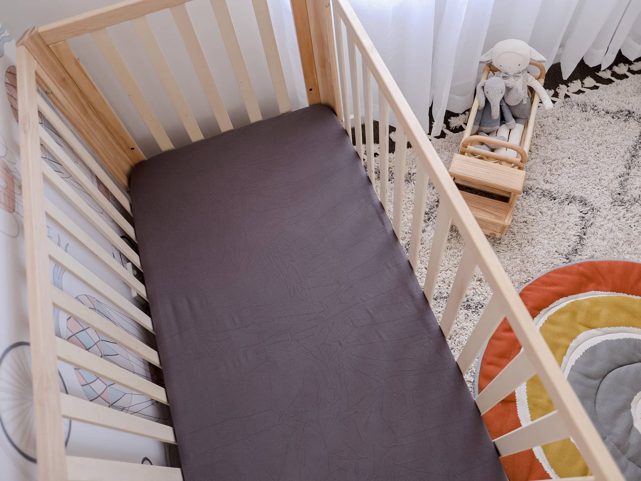 Storm Fitted Organic Cot Sheet - Bubba Bump