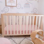 Blush Fitted Organic Cot Sheet - Bubba Bump