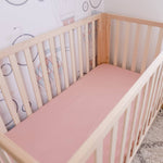 Blush Fitted Organic Cot Sheet - Bubba Bump