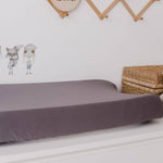 Storm Fitted Organic Bassinet Sheet/ Change Mat Cover - Bubba Bump