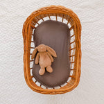 Storm Fitted Organic Bassinet Sheet/ Change Mat Cover - Bubba Bump