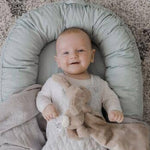 Duck Egg Blue Organic Baby Lounge - Bubba Bump