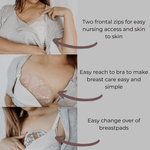 3 in 1 labour, delivery and nursing gown - Bubba Bump