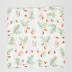 Woodland Bamboo Muslin Wrap - Bubba Bump