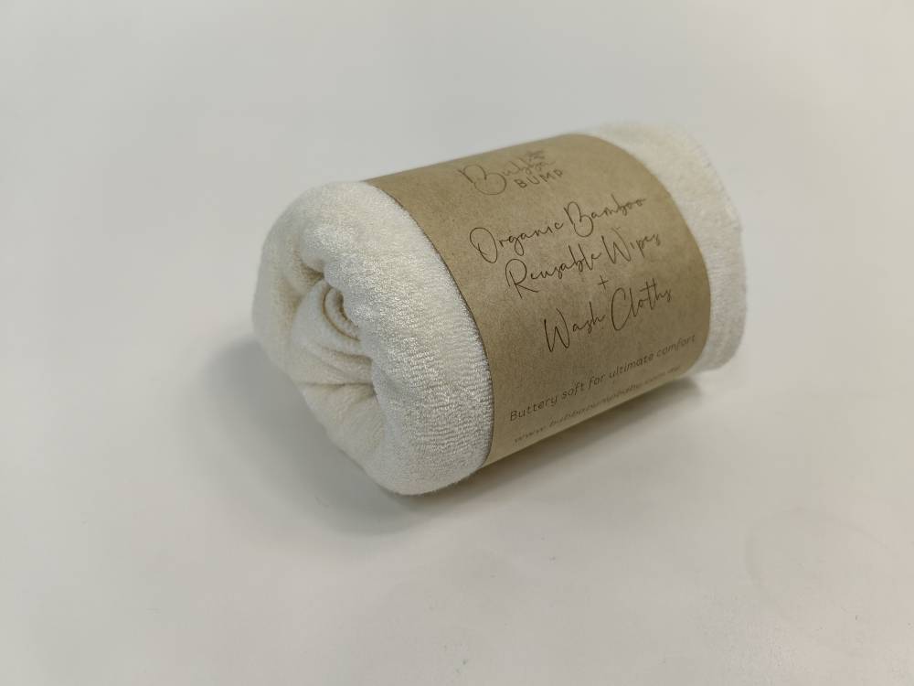 Organic Bamboo Wash Cloths/ Reusable Wipes - Bubba Bump
