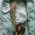 Duck Egg Blue Organic Baby Lounge - Bubba Bump