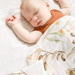 Gumnut Bamboo Muslin Wrap - Bubba Bump