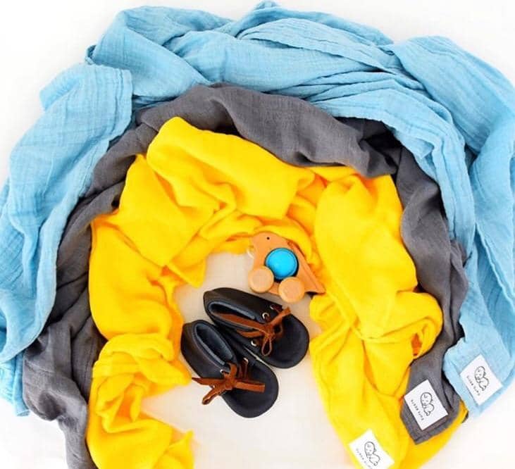 Dusk Bamboo Muslin Wrap - Bubba Bump