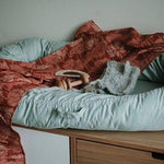 Duck Egg Blue Organic Baby Lounge - Bubba Bump