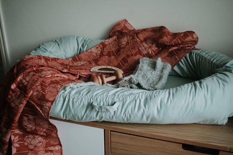 Duck Egg Blue Organic Baby Lounge - Bubba Bump