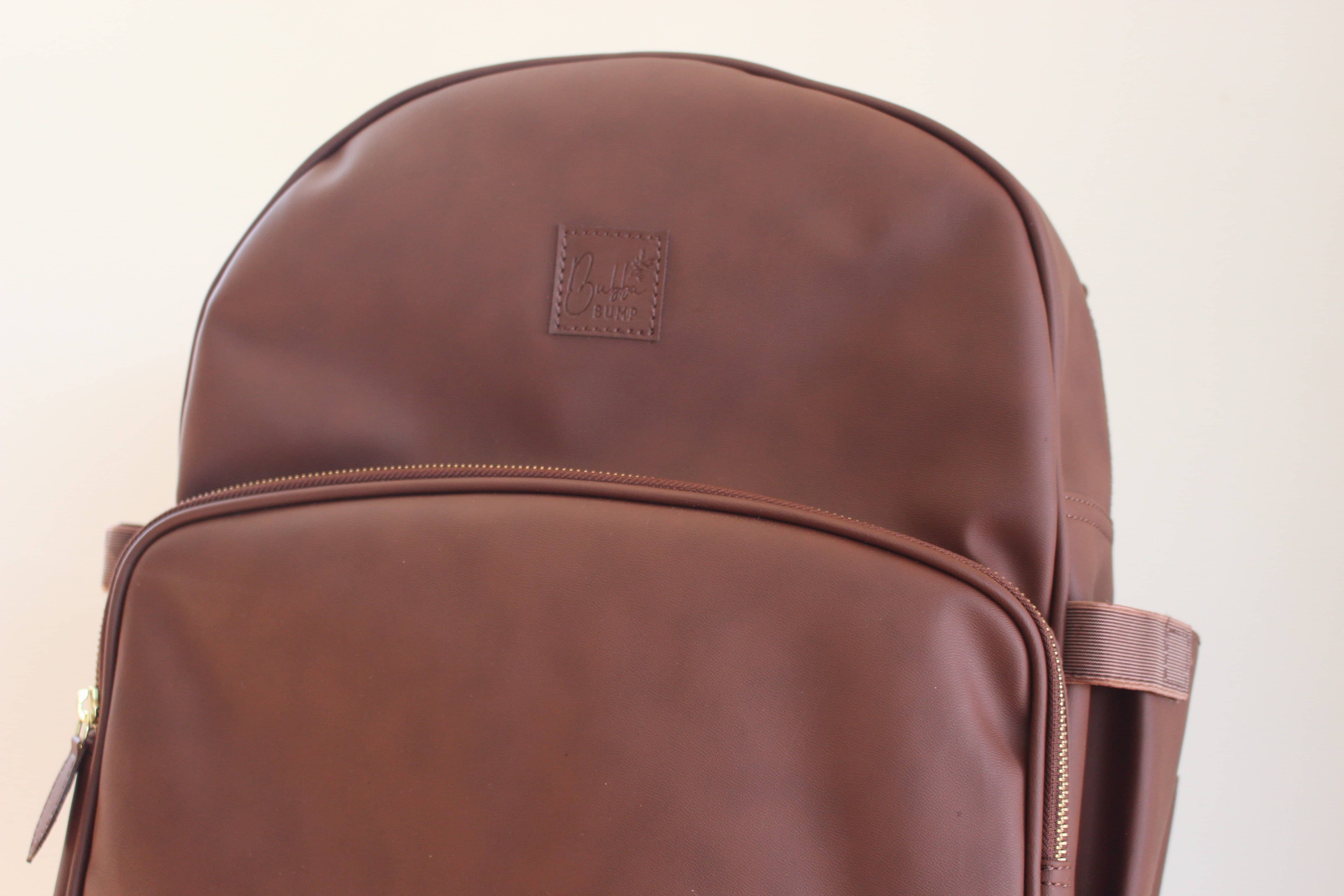 Tan Backpack Change Bag - Bubba Bump