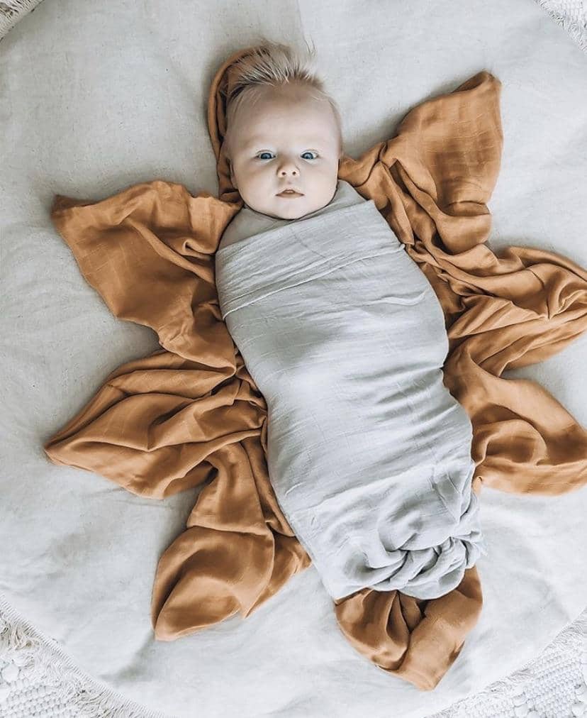 Fawn Bamboo Muslin Wrap - Bubba Bump
