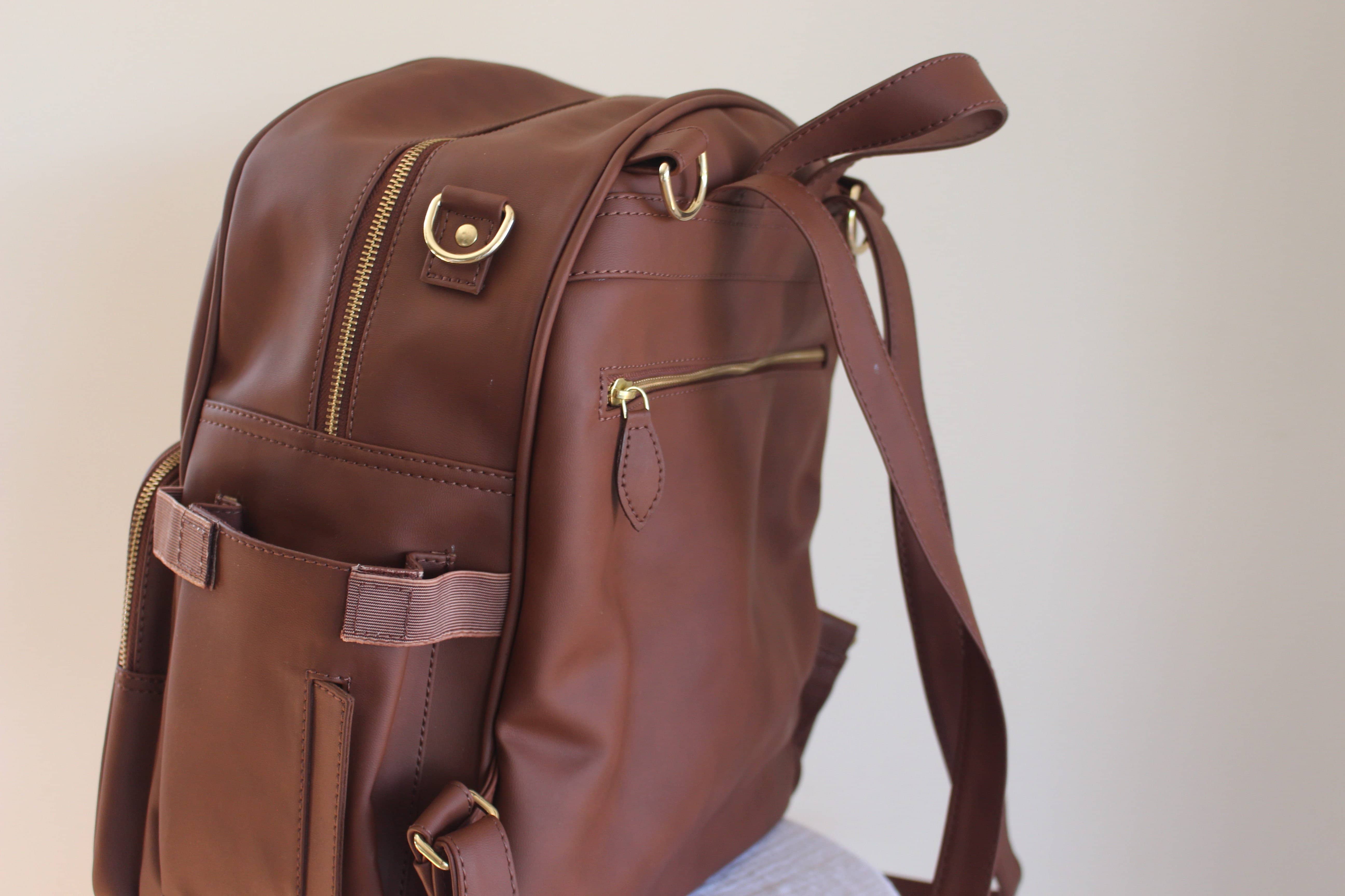 Tan Backpack Change Bag - Bubba Bump
