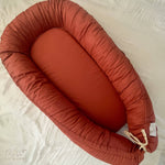 Rust Organic Baby Lounge **PREORDER** - Bubba Bump