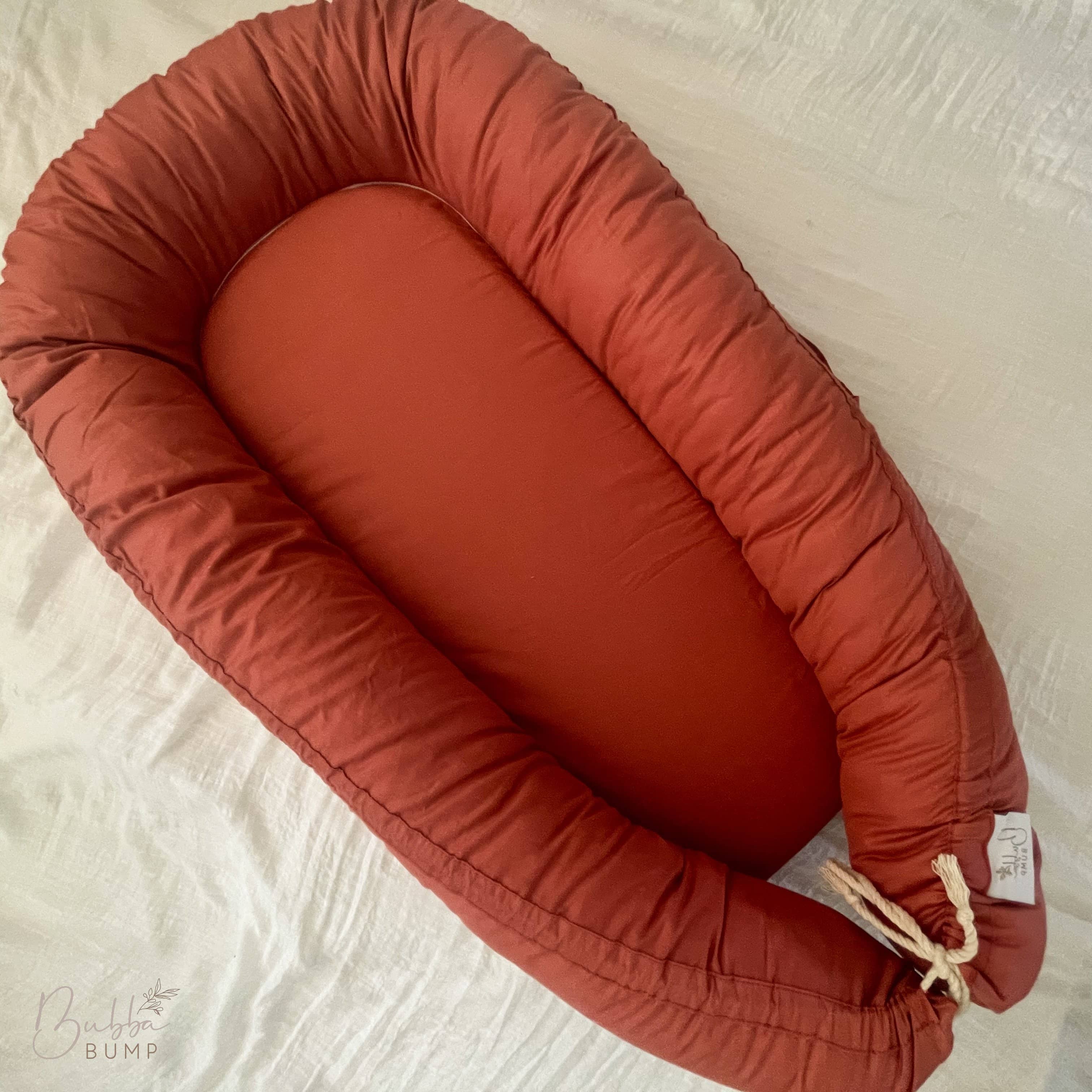 Rust Organic Baby Lounge **PREORDER** - Bubba Bump