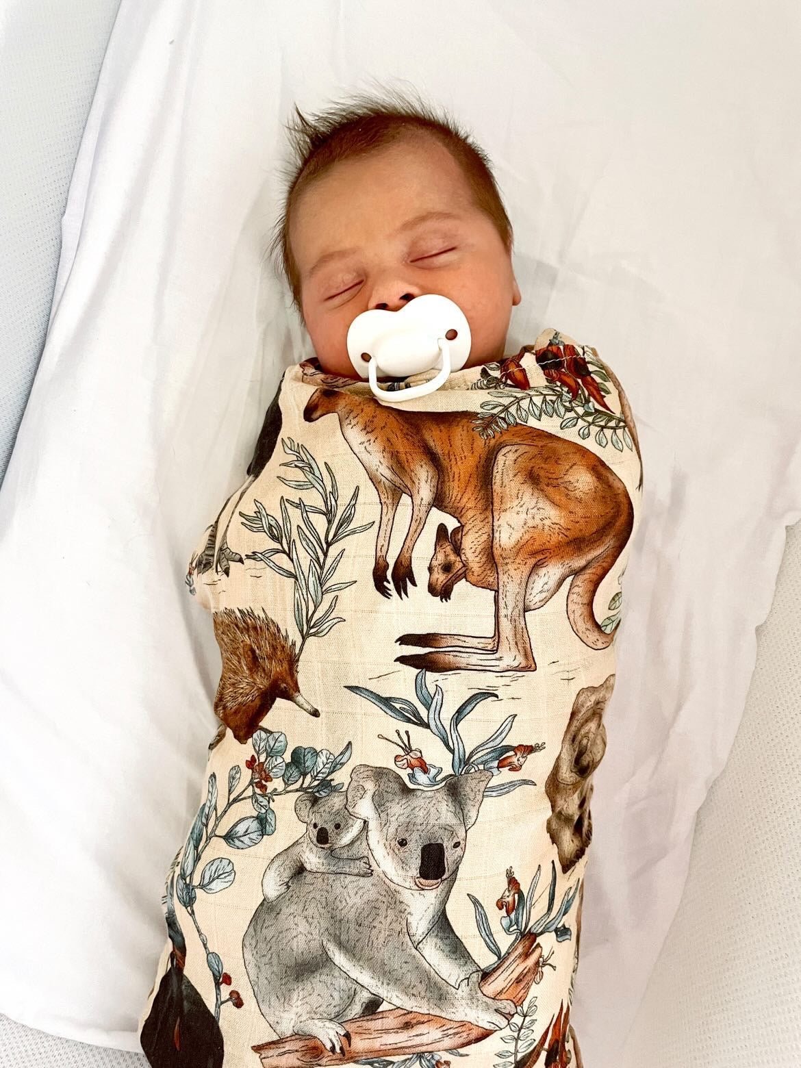Australiana Bamboo Muslin Wrap - Bubba Bump