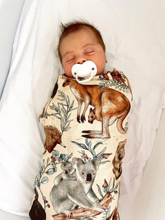 Australiana Bamboo Muslin Wrap - Bubba Bump