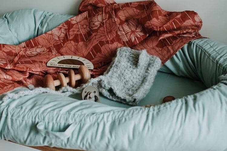 Duck Egg Blue Organic Baby Lounge - Bubba Bump