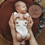 Earth Side Wooden Birth Announcement Disc - Bubba Bump