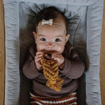 Mustard Macrame Teether - Bubba Bump